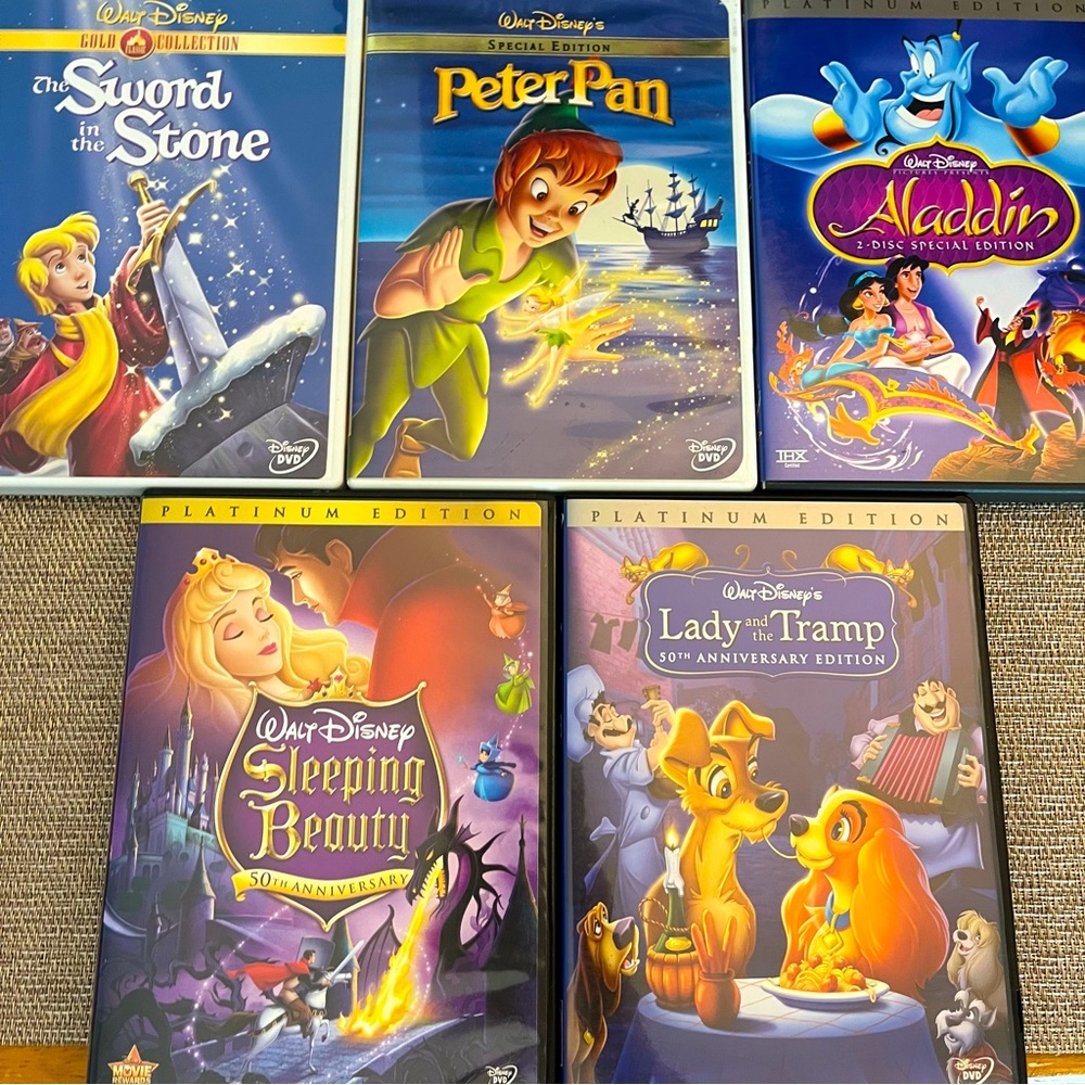 Disney Classics 5 DVD bundle